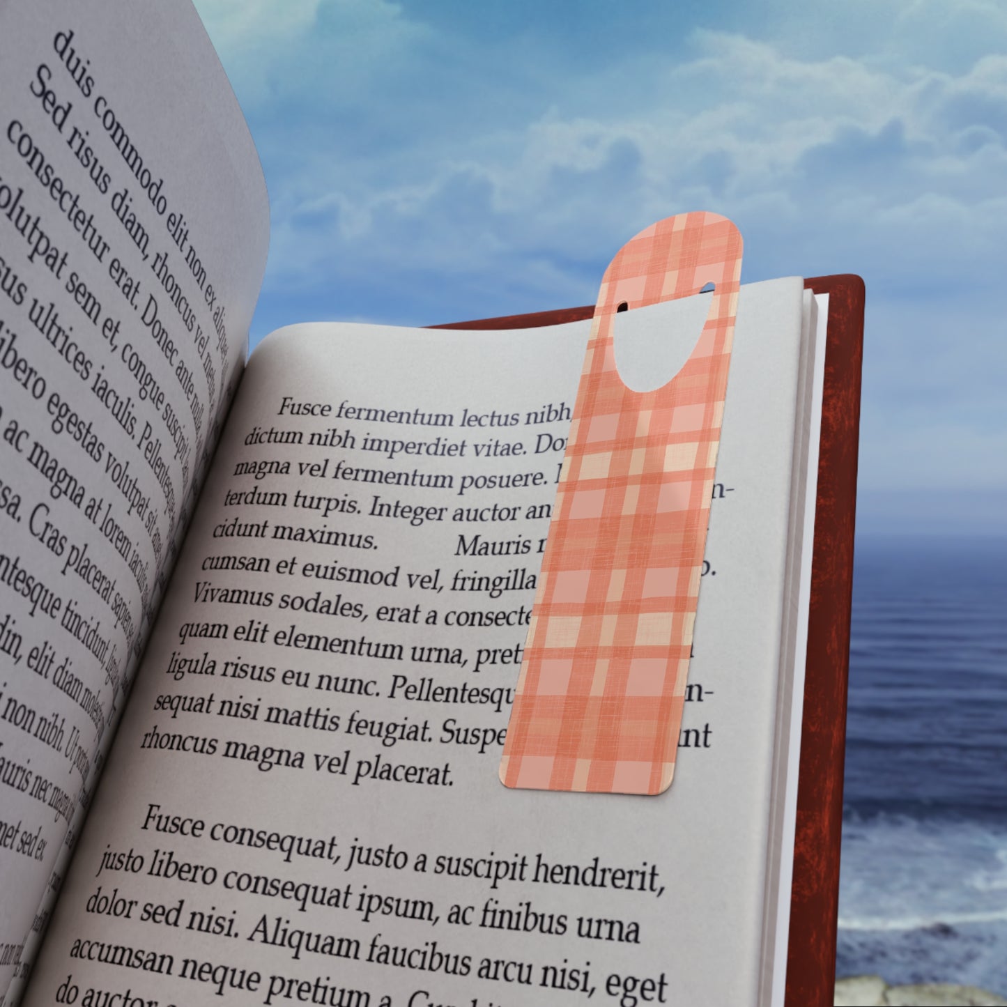 Bookmark - Pink Plaid